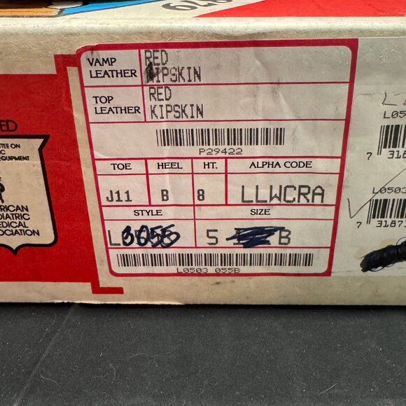 Vintage Women's Justin Red Roper Western Cowgirl Boots size 5 with Box - Picture 10 of 10